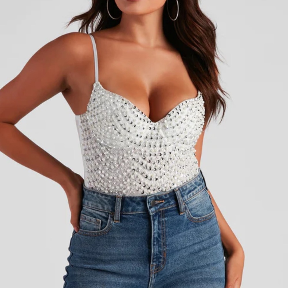 Windsor Twisted Angel Embroidered Bodysuit